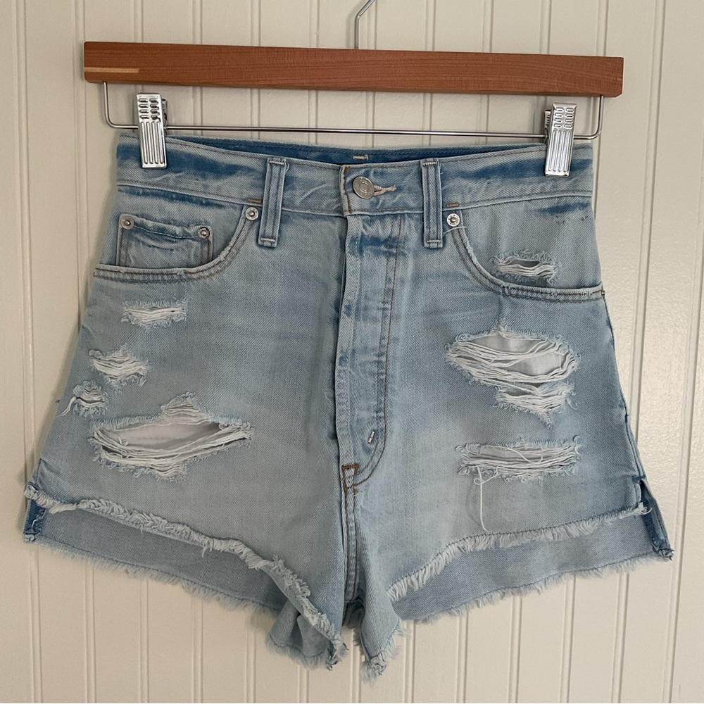 Abercrombie & Fitch Distressed Denim Shorts